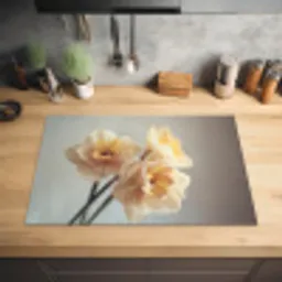 Narcissen - Geel - Bloemblaadjes Inductie beschermer vinyl 3mm klein -sfeer5