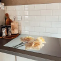 Narcissen - Geel - Bloemblaadjes Inductie beschermer vinyl 3mm klein -sfeer3