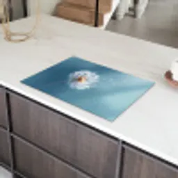 Paardenbloem - Wind - Blauw Inductie beschermer vinyl 3mm klein -sfeer8