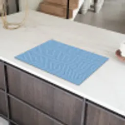 Donkerblauw - Patroon - Lijnen Inductie beschermer vinyl 3mm klein 276 -sfeer8
