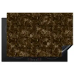 Donker - Graniet - Bruin Inductie beschermer vinyl 3mm klein 276 -3d