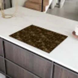 Donker - Graniet - Bruin Inductie beschermer vinyl 3mm klein 276 -sfeer8