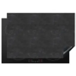 Donkergrijs - Asfaltstructuur - Ruw Inductie beschermer vinyl 3mm klein 276 -3d