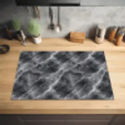 Donkergrijs - Bliksem - Marmer Inductie beschermer vinyl 3mm klein 276 -sfeer5