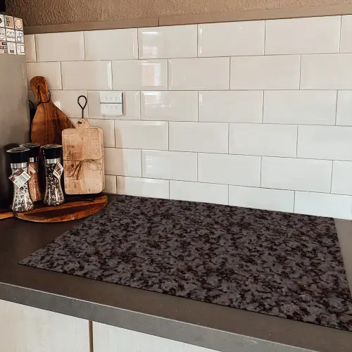 Donker - Grijs - Patroon Inductie beschermer vinyl 3mm klein 276 -sfeer3