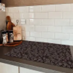 Donker - Grijs - Patroon Inductie beschermer vinyl 3mm klein 276 -sfeer3