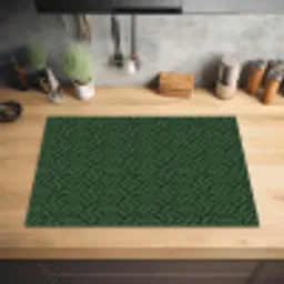 Donkergroen - Patroon - Lijnen - Zwart Inductie beschermer vinyl 3mm klein 276 -sfeer5