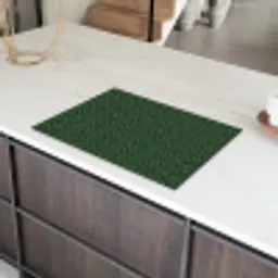 Donkergroen - Patroon - Lijnen - Zwart Inductie beschermer vinyl 3mm klein 276 -sfeer8