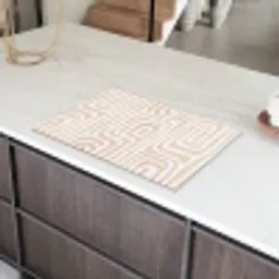Decoratief - Labyrint - Beige Inductie beschermer vinyl 3mm klein -sfeer8
