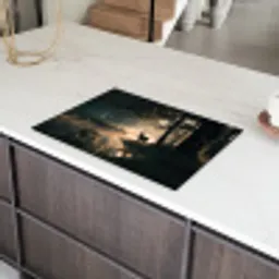 Hert - Bosbeek - Mystiek Inductie beschermer vinyl 3mm klein -sfeer8