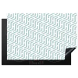 Design - Geometrie - Patroon - Groen Inductie beschermer vinyl 3mm klein 276 -3d