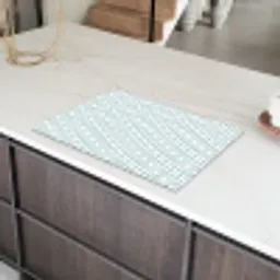 Design - Geometrie - Patroon - Groen Inductie beschermer vinyl 3mm klein 276 -sfeer8