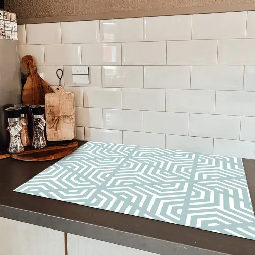 Design - Geometrie - Patroon - Driehoek Inductie beschermer vinyl 3mm klein 276 -sfeer3