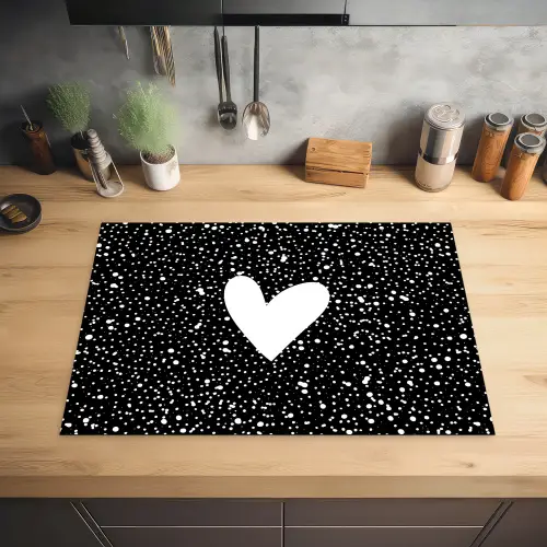 Design - Liefde - Hartje Inductie beschermer vinyl 3mm middel -sfeer5
