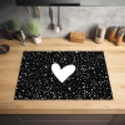 Design - Liefde - Hartje Inductie beschermer vinyl 3mm middel -sfeer5