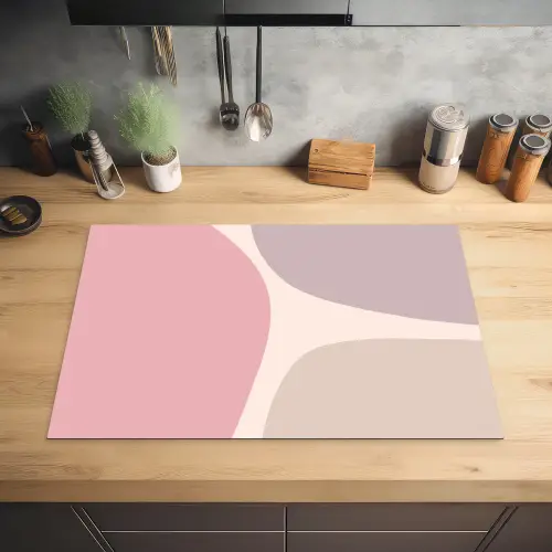 Design - Pastel - Minimalisme Inductie beschermer vinyl 3mm klein -sfeer5