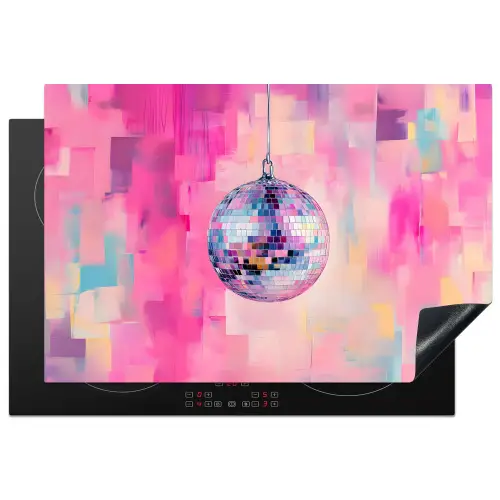 Discobal - Pink - Verf Inductie beschermer vinyl 3mm klein -3d