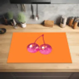 Discoballen - Kers - Spiegels - Roze Inductie beschermer vinyl 3mm klein -sfeer5