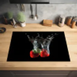 Duikende Aardbeien Inductie beschermer vinyl 3mm klein -sfeer5
