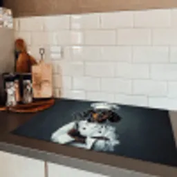 Hond - Garde - Kok Inductie beschermer vinyl 3mm klein -sfeer3