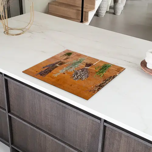 Gedroogde kruiden Inductie beschermer vinyl 3mm groot -sfeer8