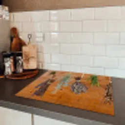 Gedroogde kruiden Inductie beschermer vinyl 3mm groot -sfeer3