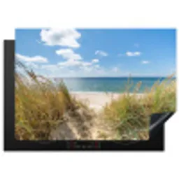 Duin - Gras - Zee - Strand Inductie beschermer vinyl 3mm middel -3d