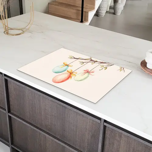 Paastak - Strikje - Eieren Inductie beschermer vinyl 3mm klein -sfeer8