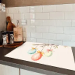 Paastak - Strikje - Eieren Inductie beschermer vinyl 3mm klein -sfeer3