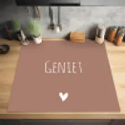 Geniet - Spreuken -Quotes Inductie beschermer vinyl 3mm middel -sfeer5