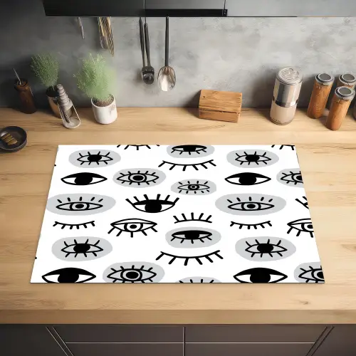 Ogen - Gestileerd - Expressief Inductie beschermer vinyl 3mm klein 276 -sfeer5