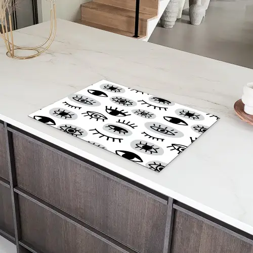 Ogen - Gestileerd - Expressief Inductie beschermer vinyl 3mm klein 276 -sfeer8