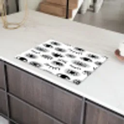 Ogen -  Gestileerd - Expressief Inductie beschermer vinyl 3mm klein 276 -sfeer8