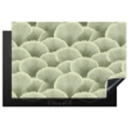 Waaier - Blad - Groen Inductie beschermer vinyl 3mm klein 276 -3d