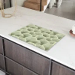 Waaier - Blad - Groen Inductie beschermer vinyl 3mm klein 276 -sfeer8
