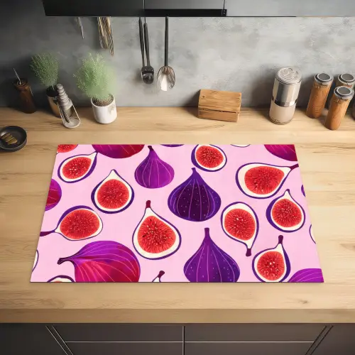 Vijgen - Roze - Paars Inductie beschermer vinyl 3mm klein -sfeer5