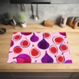 Vijgen - Roze - Paars Inductie beschermer vinyl 3mm klein -sfeer5