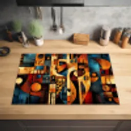Figuren - Abstract - Symbolen Inductie beschermer vinyl 3mm klein -sfeer5