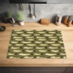 Vis - Patroon - Groen Inductie beschermer vinyl 3mm klein 276 -sfeer5