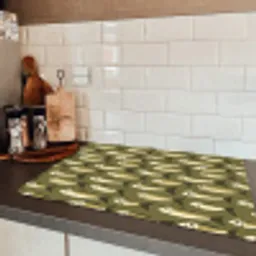 Vis - Patroon - Groen Inductie beschermer vinyl 3mm klein 276 -sfeer3