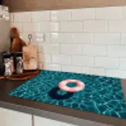 Drijvend - Zwemband - Water Inductie beschermer vinyl 3mm klein -sfeer3