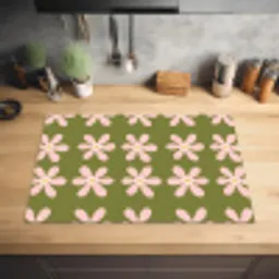 Bloem - Modern - Groen Inductie beschermer vinyl 3mm klein 276 -sfeer5