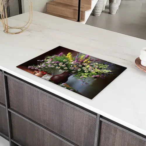 Bloeiende Pracht Inductie beschermer vinyl 3mm klein -sfeer8