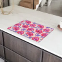 Bloemen - Patroon - Meerkleurig Inductie beschermer vinyl 3mm klein 276 -sfeer8