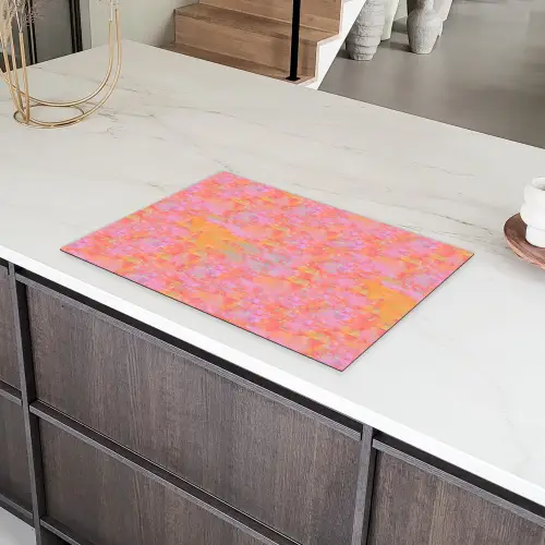 Vloeiend - Verf - Perzik Inductie beschermer vinyl 3mm klein 276 -sfeer8