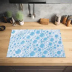 Schuim - Bubbels - Blauw Inductie beschermer vinyl 3mm klein -sfeer5