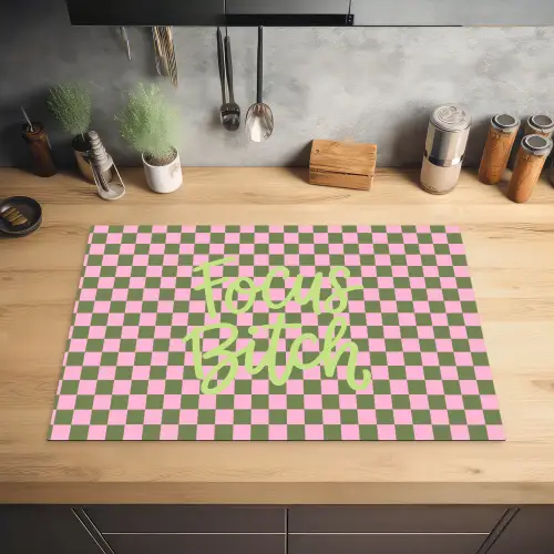 Focus - Vakken - Roze Inductie beschermer vinyl 3mm klein -sfeer5