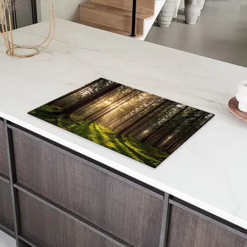 Bos - Gras - Zonlicht Inductie beschermer vinyl 3mm klein -sfeer8