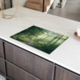 Bos - Pad - Zon - Bomen - Groen - Natuur Inductie beschermer vinyl 3mm middel -sfeer8