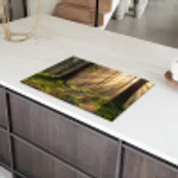 Bos - Zonlicht - Gras Inductie beschermer vinyl 3mm klein -sfeer8